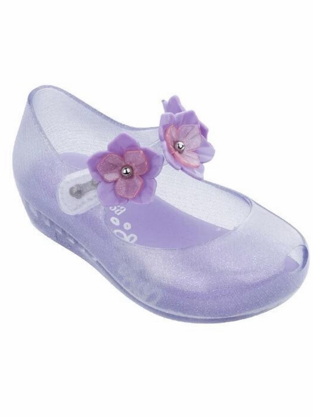 Mini Melissa Ultragirl Flower II Purple Mary Janes